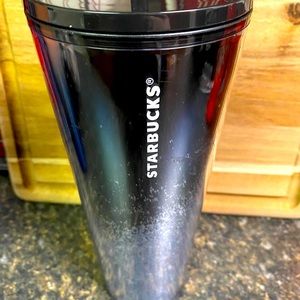 STARBUCKS Black glitter tumbler!